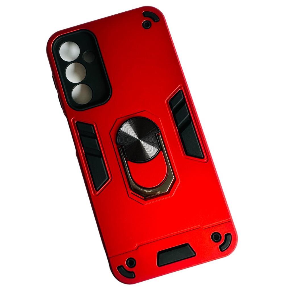 GENÉRICO CARCASA SAMSUNG A35 5G ANTI GOLPES ANILLO ROJO