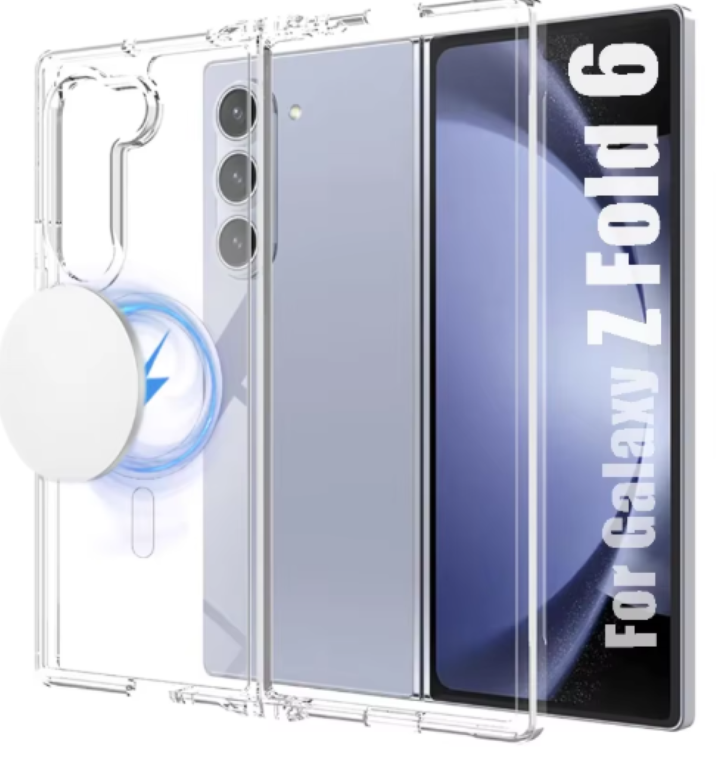 CARCASA MAGSAFE SAMSUNG Z FOLD 6 TRANSPARENTE - 1