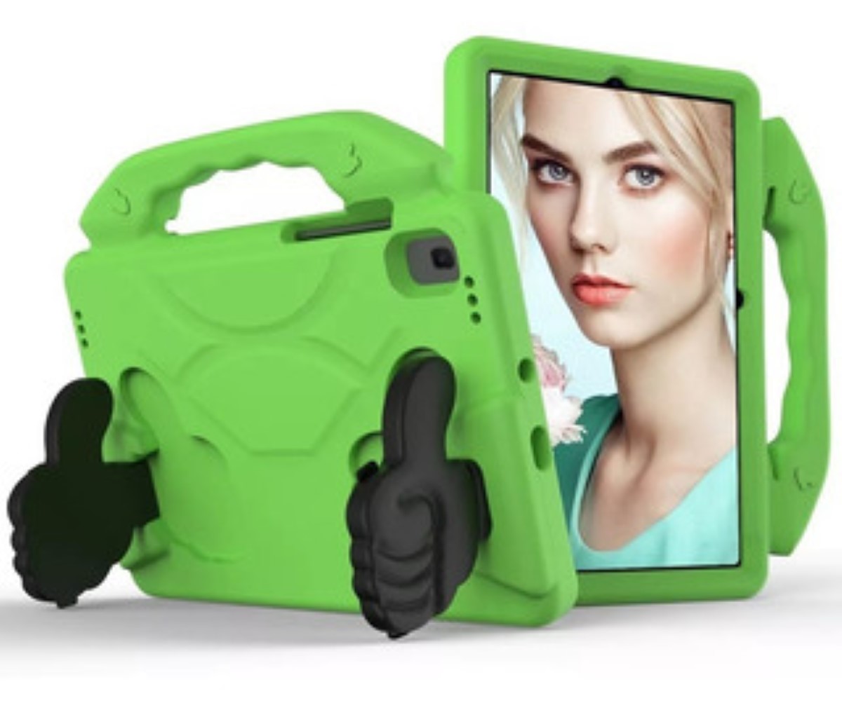 CARCASA NIÑOS ANTI-GOLPES PARA TABLET SAMSUNG A9+ 11 X210 VERDE - 1