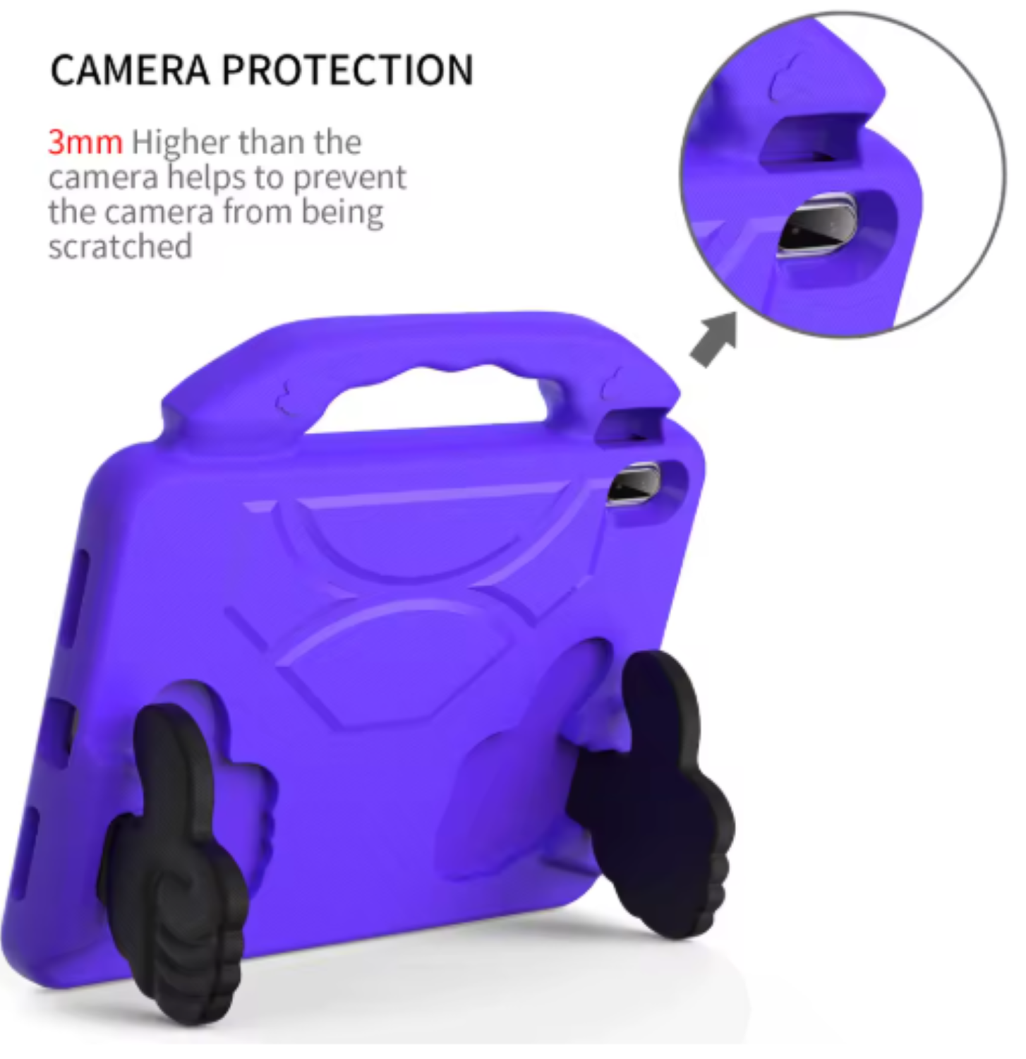 CARCASA NIÑOS ANTI-GOLPES PARA TABLET SAMSUNG A9+ 11 X210 MORADO - 2