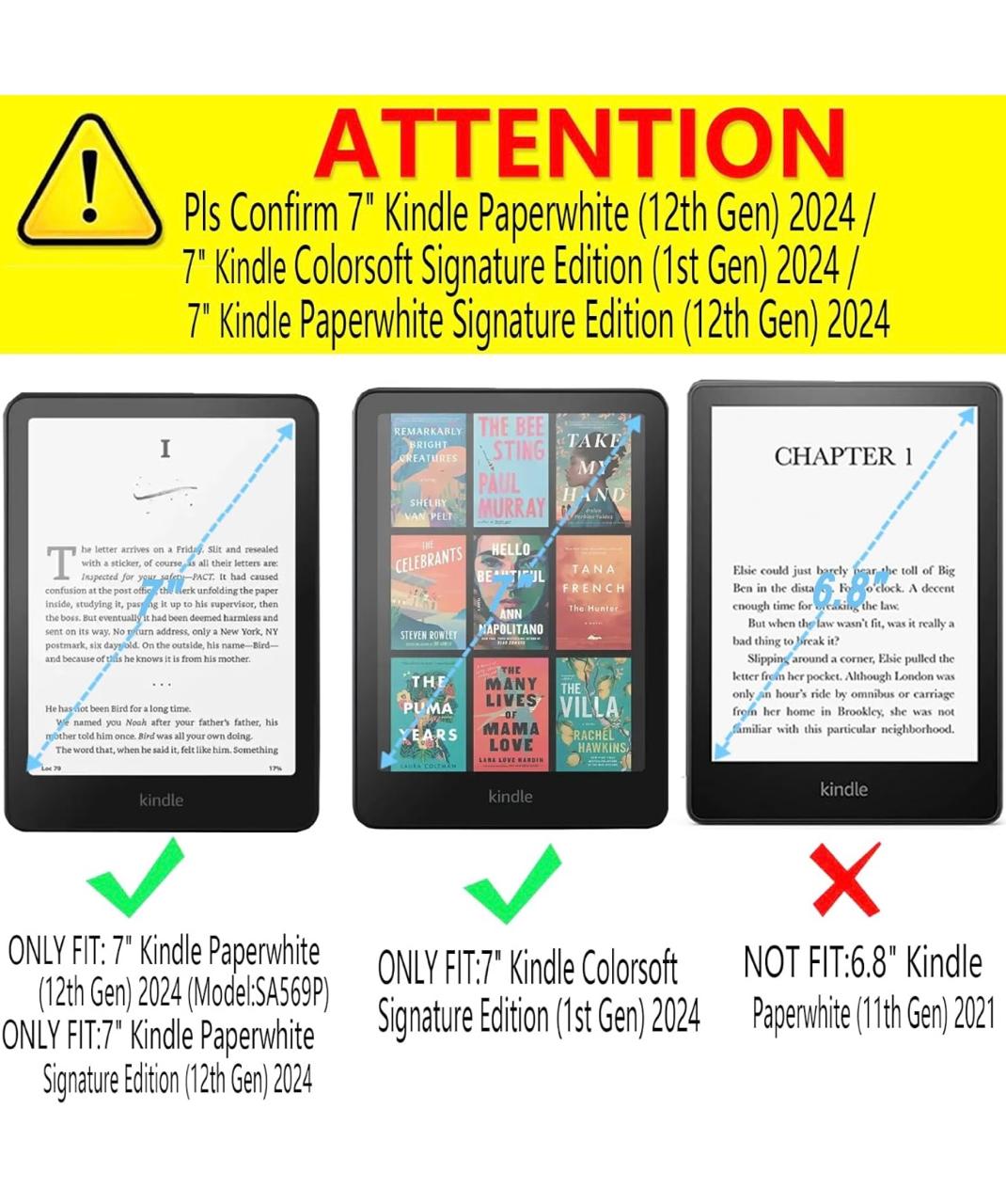 PROTECTOR DE PANTALLA PARA KINDLE PAPERWHITE 12TH GEN 2024 - 2