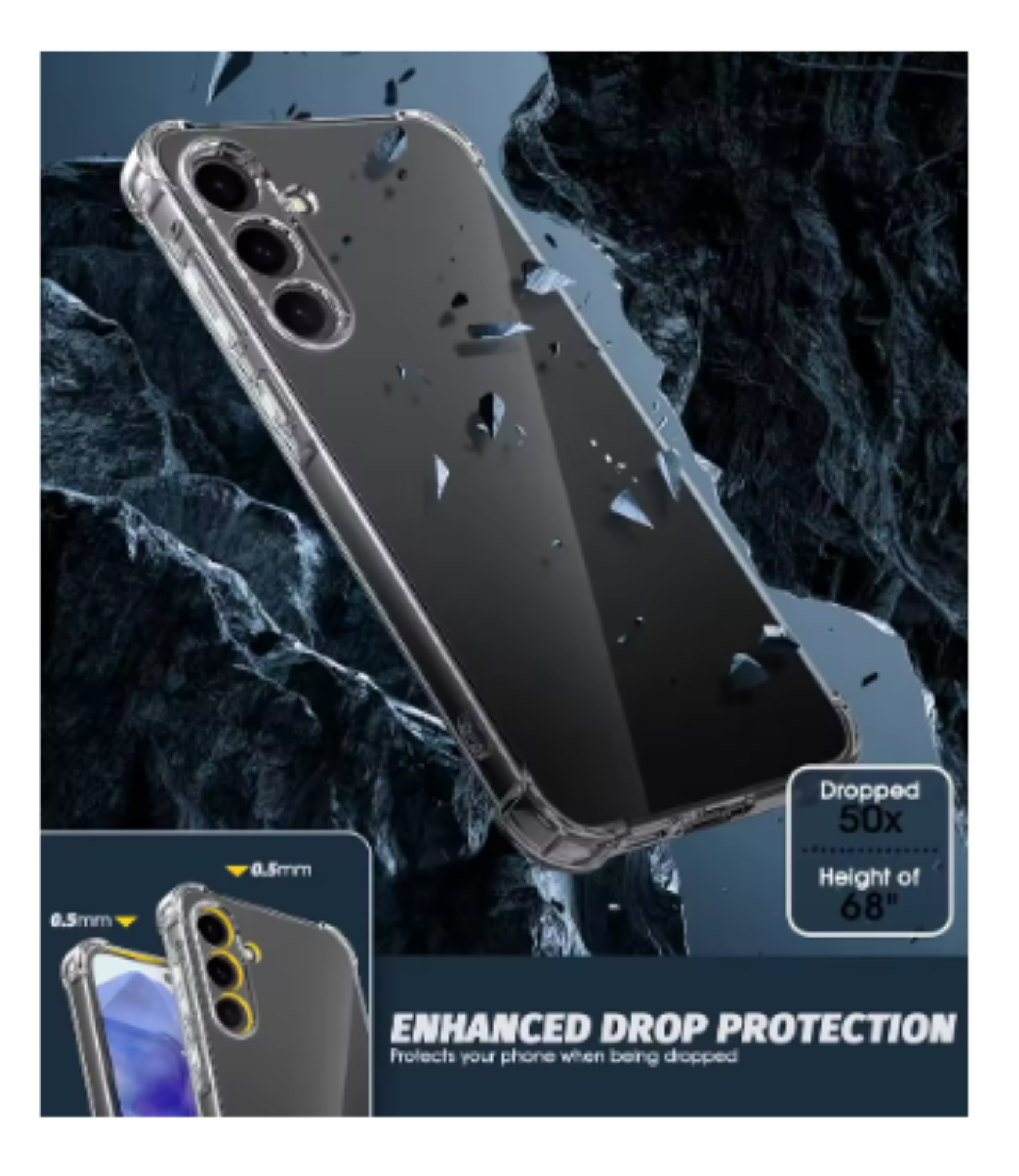 CARCASA PARA SAMSUNG S25 PLUS TRANSPARENTE REFORZADA - 2