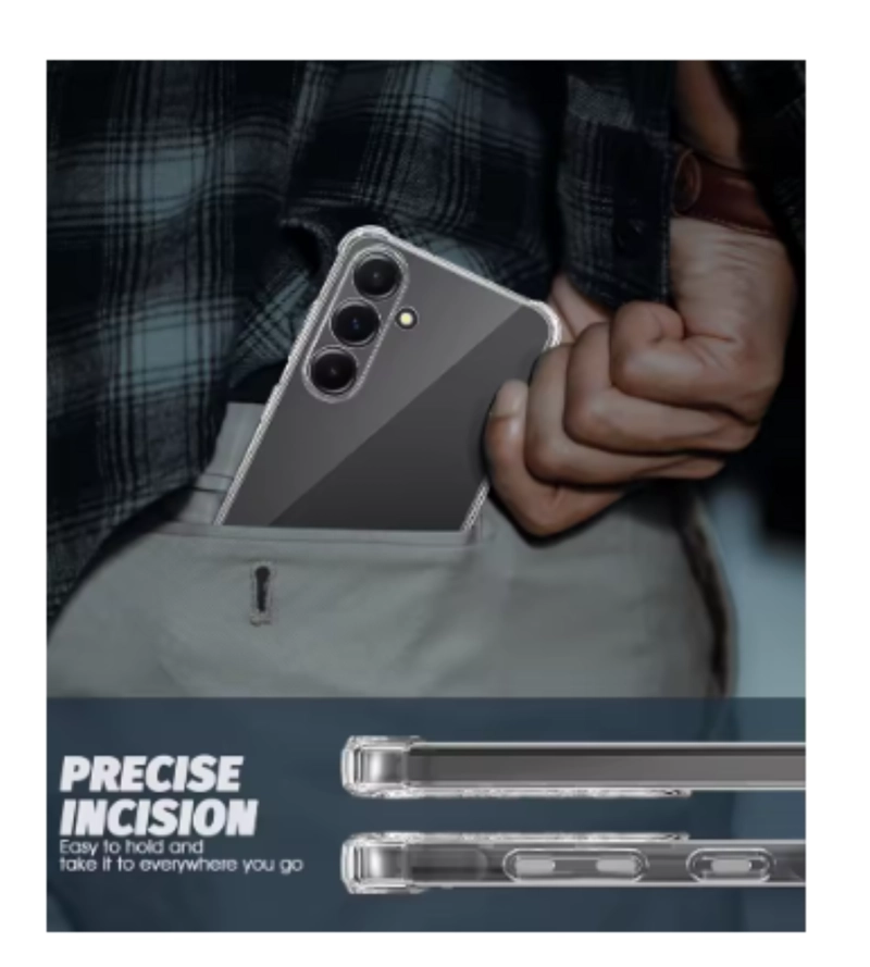 CARCASA PARA SAMSUNG S25 PLUS TRANSPARENTE REFORZADA - 3