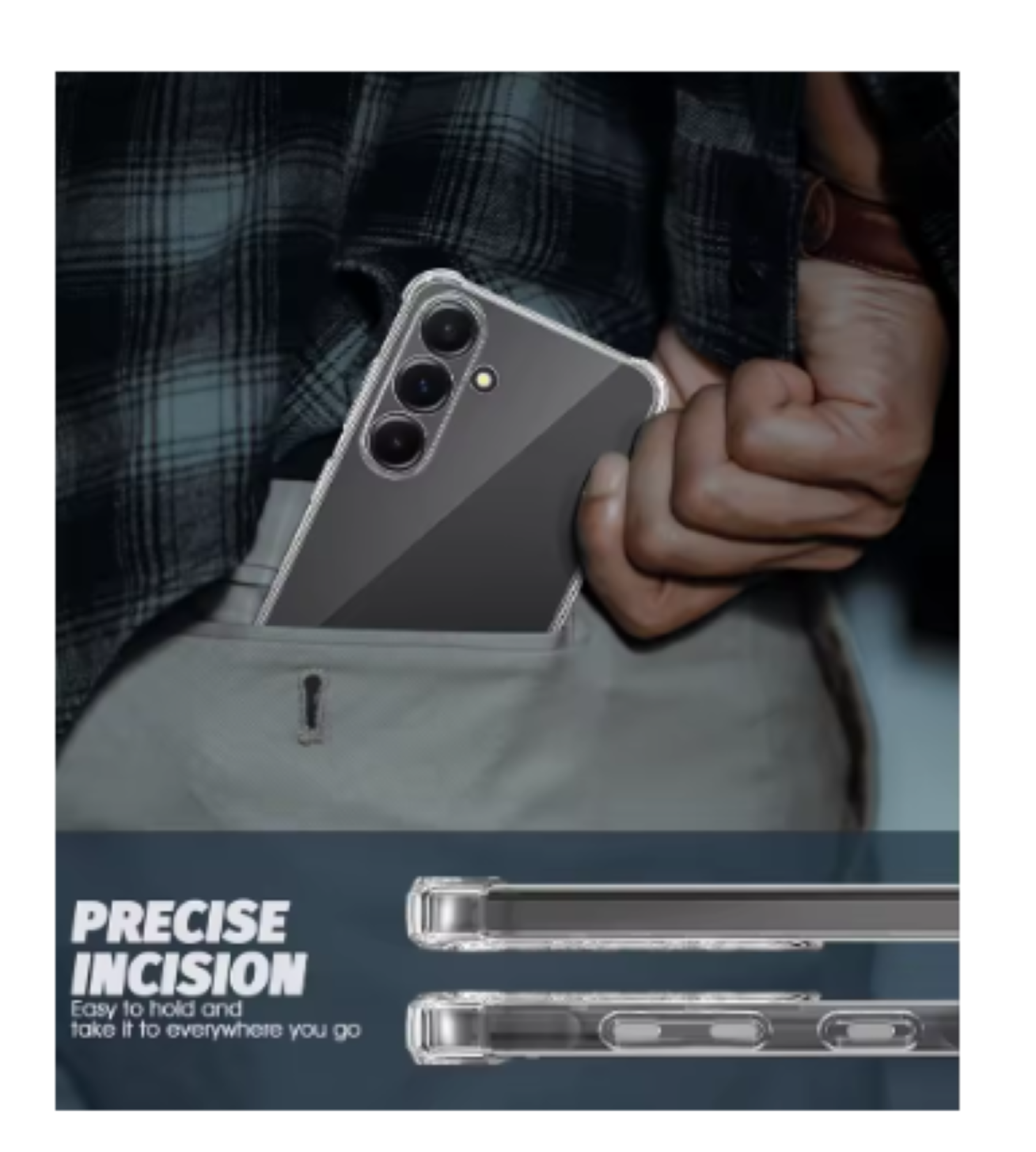 CARCASA PARA SAMSUNG S25 PLUS TRANSPARENTE REFORZADA - 3