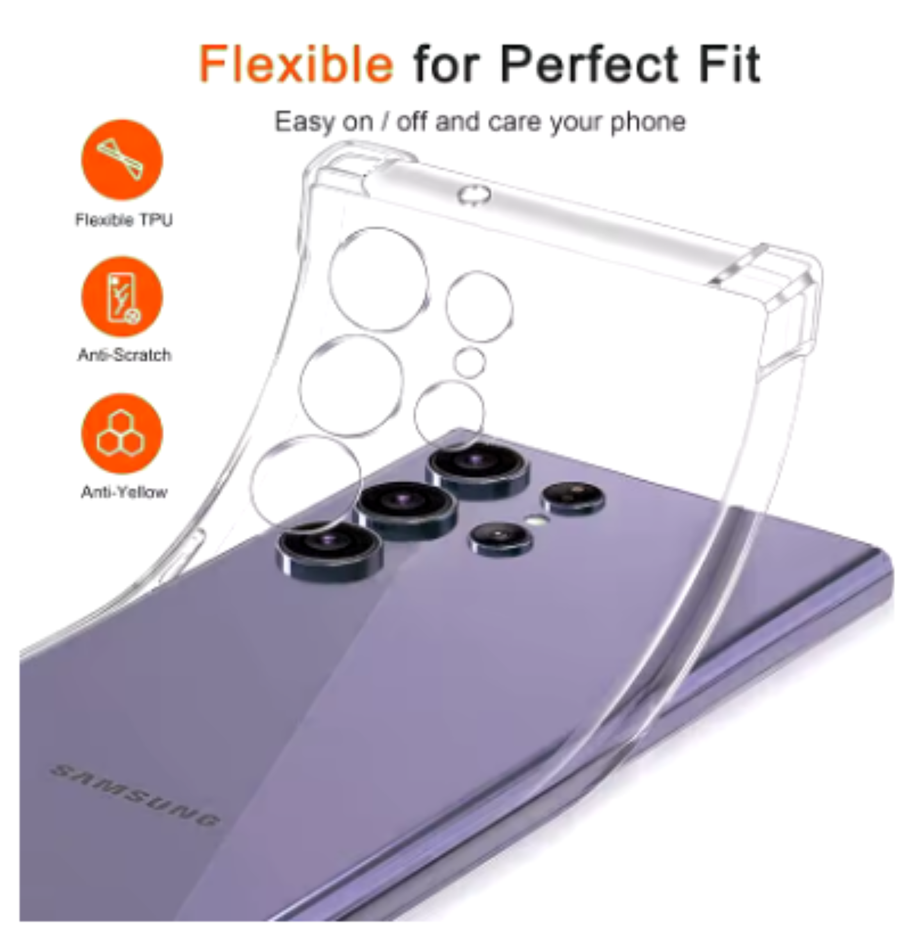 CARCASA PARA SAMSUNG S25 ULTRA TRANSPARENTE REFORZADA - 2
