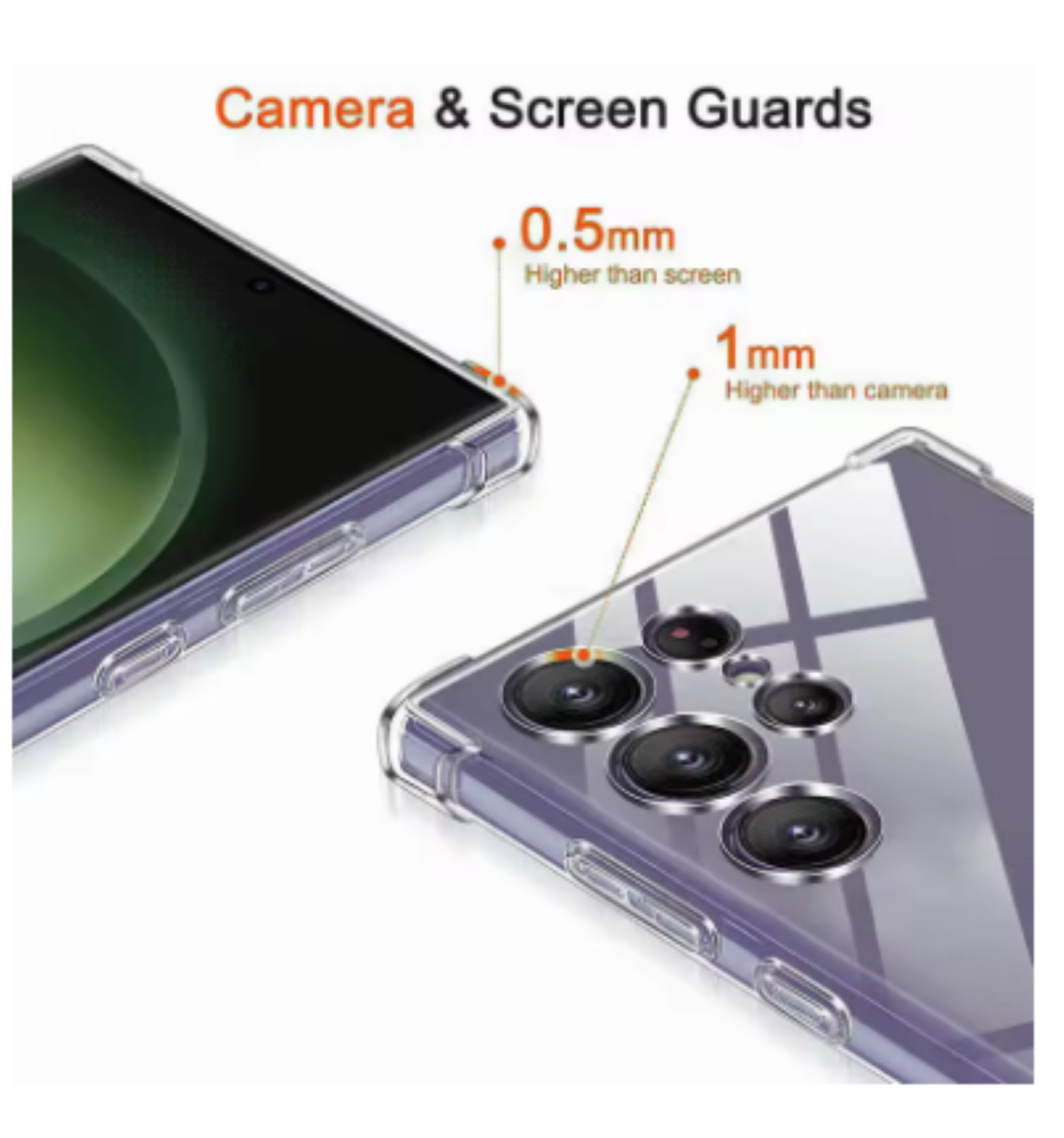 CARCASA PARA SAMSUNG S25 ULTRA TRANSPARENTE REFORZADA - 3