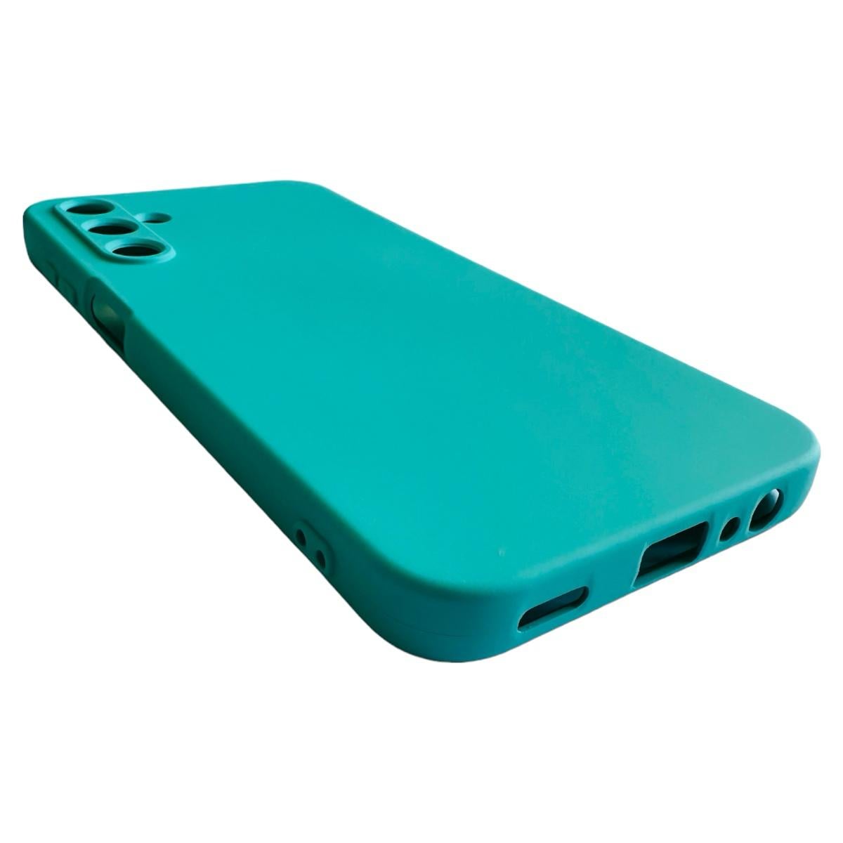 CARCASA FUNDA PARA SAMSUNG A16 5G SILICONA TURQUESA - 3