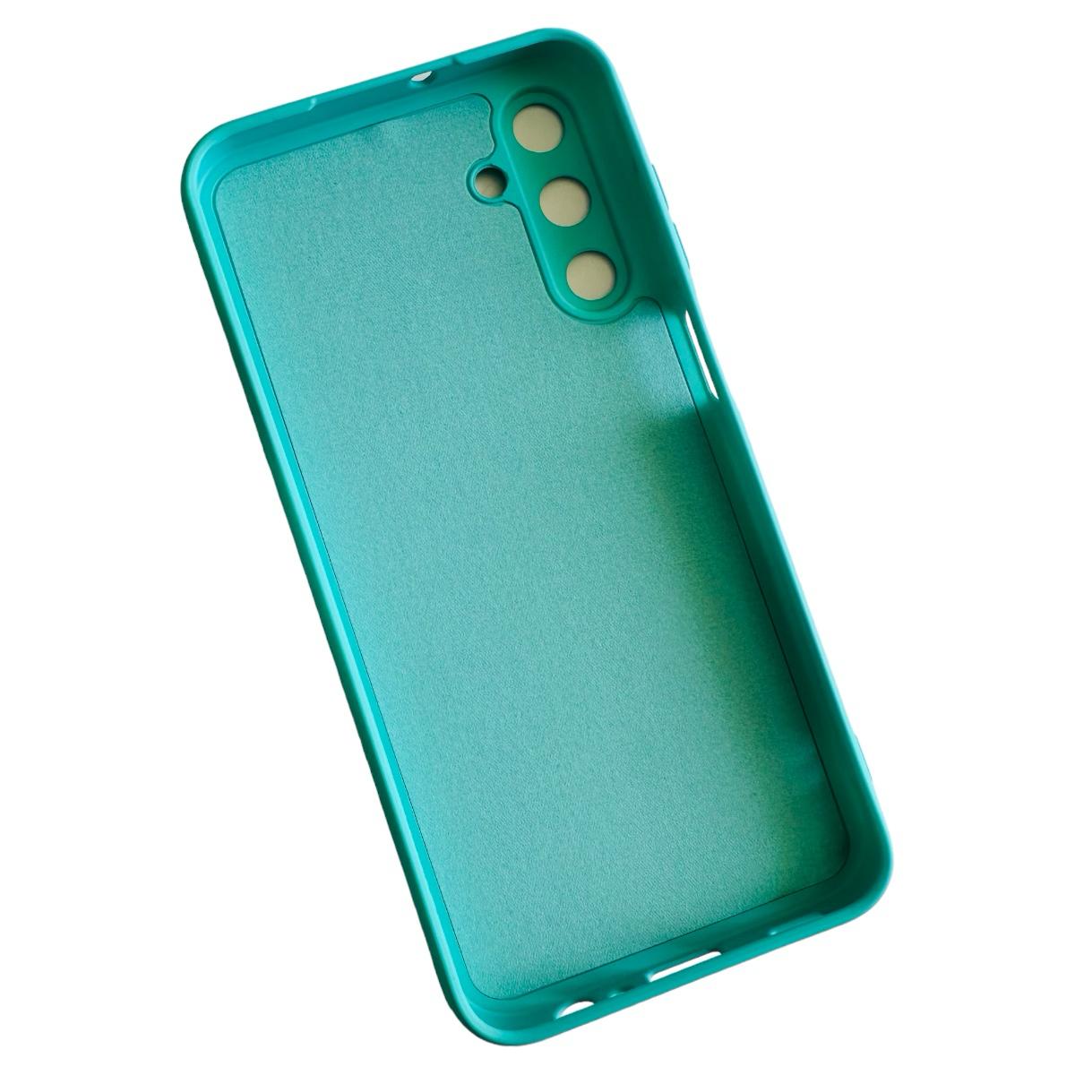 CARCASA FUNDA PARA SAMSUNG A16 5G SILICONA TURQUESA - 5
