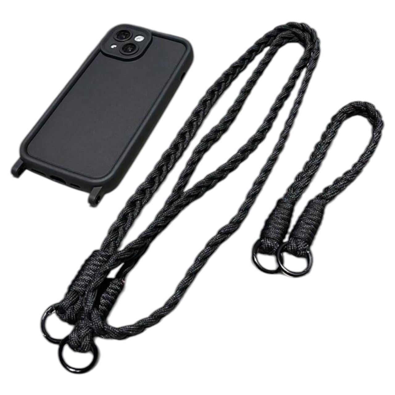 GENÉRICO CARCASA IPHONE 16 PRO MAX COLGANTE 2 CORDONES
