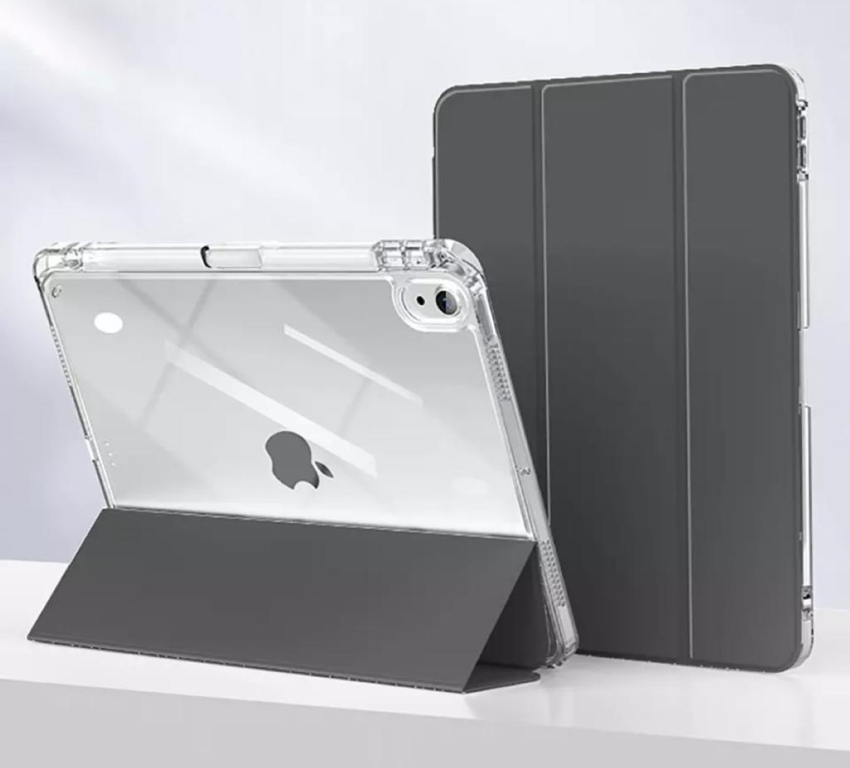 CARCASA SMART COVER CLEAR PARA IPAD A16 11TH GENE 11 NEGRO - 3