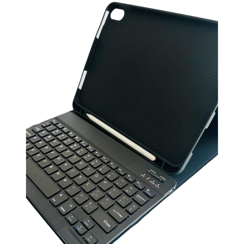 Funda Con Teclado Bluetooth Para IPad Air 13 M3 2025 / M2 2024 - Teclado Magnético Desmontable QWERTY Italiano, Color Negro