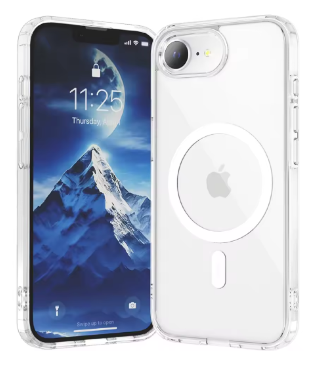 CARCASA PARA IPHONE 16E TRANSPARENTE MAGSAFE - 1