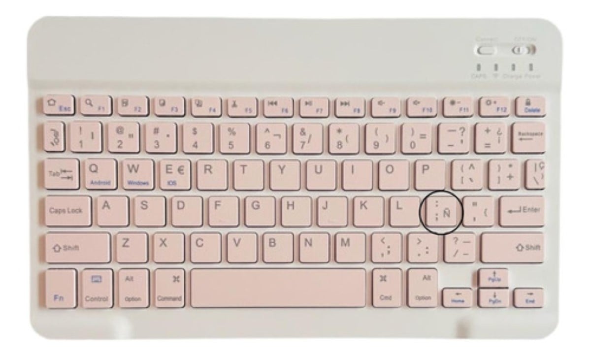 FUNDA CON TECLADO ROSADO PARA IPAD A16 11TH GENE ESPAÑOL - 2
