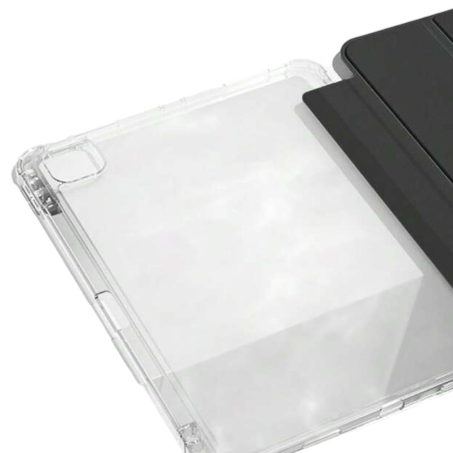CARCASA SMART COVER CLEAR PARA IPAD AIR 6 11 M2 2024 NEGRO - 2