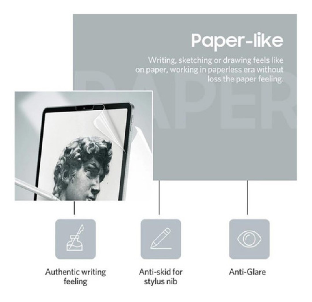 LAMINA MICA SENSACION PAPEL PARA SAMSUNG S10 FE 10.9 X520 - 3