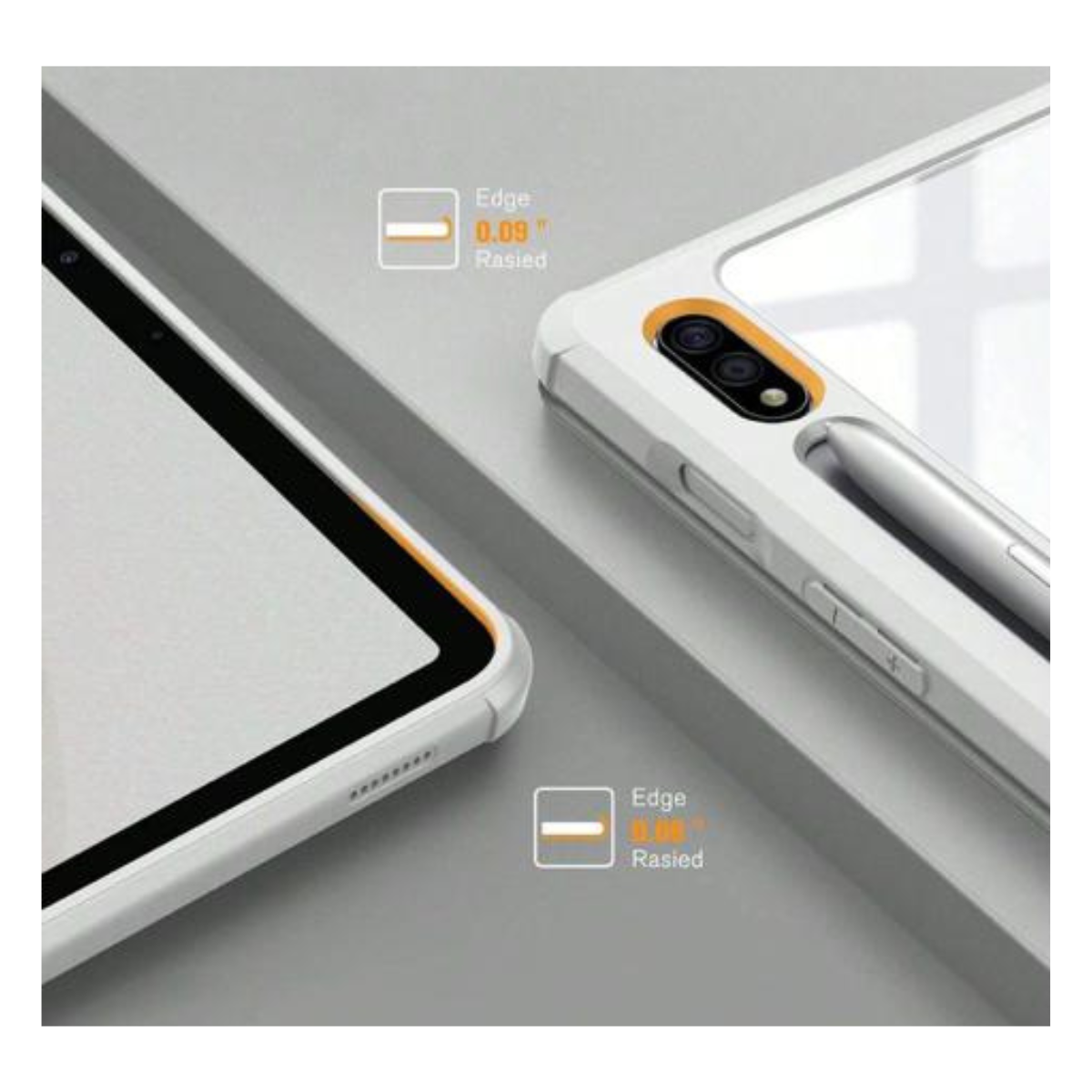 FUNDA SMART COVER PARA TABLET SAMSUNG S10 FE 10.9 MARMOL BLANCO - 2