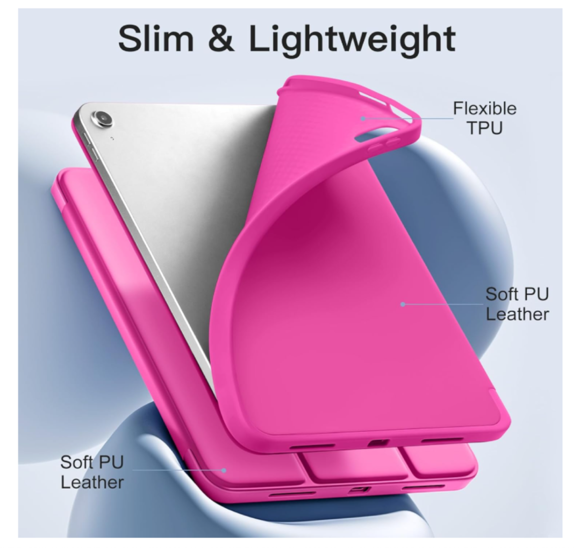 CARCASA SMART COVER RANURA PARA IPAD A16 11TH 2025 FUCSIA - 2