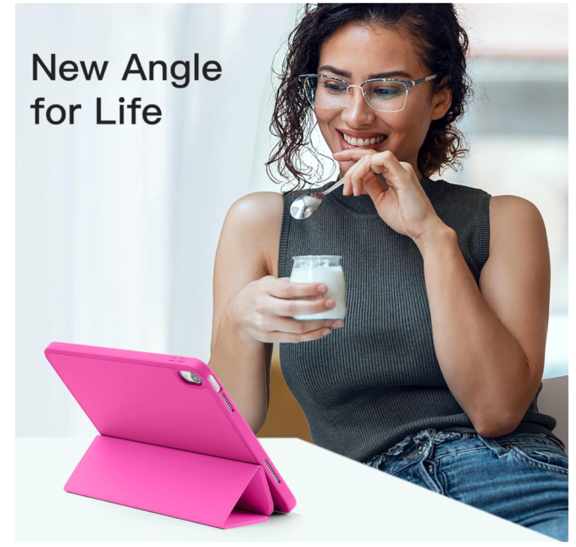 CARCASA SMART COVER RANURA PARA IPAD A16 11TH 2025 FUCSIA - 5
