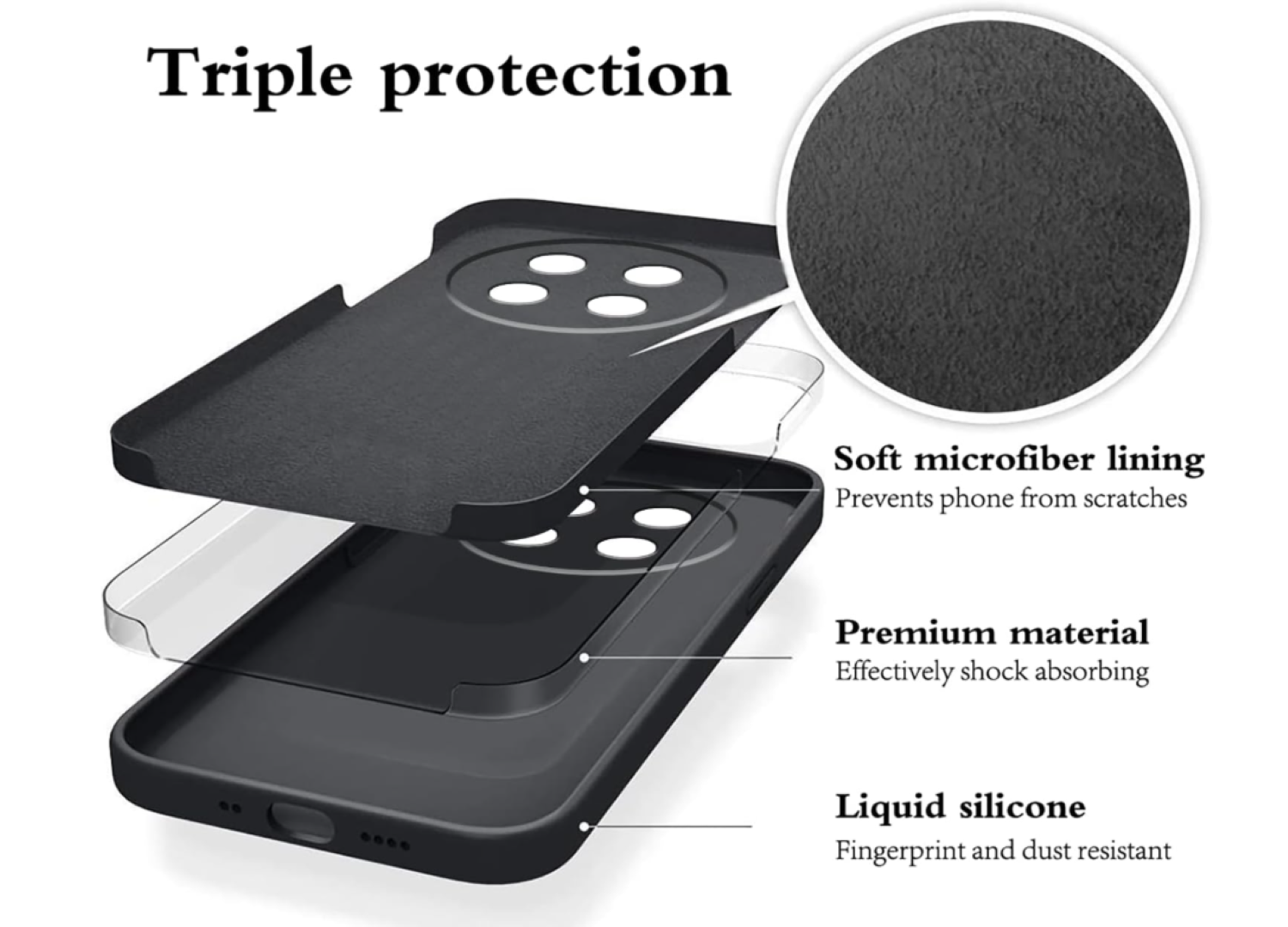 CARCASA FUNDA PARA HONOR MAGIC7 LITE SILICONA - 4