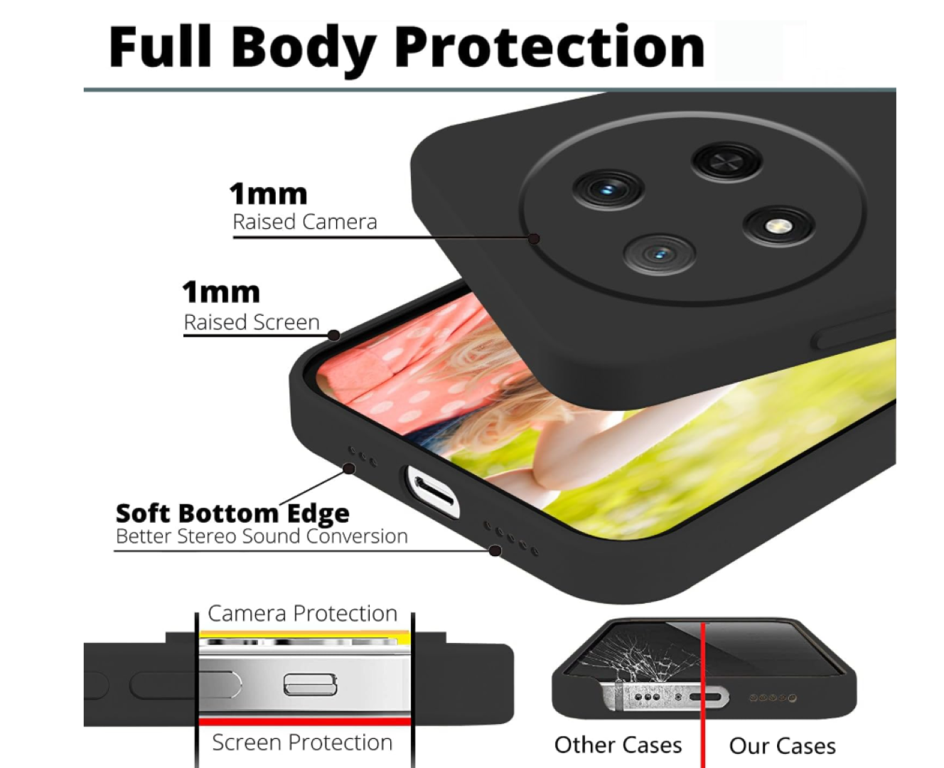 CARCASA FUNDA PARA HONOR MAGIC7 LITE SILICONA - 5