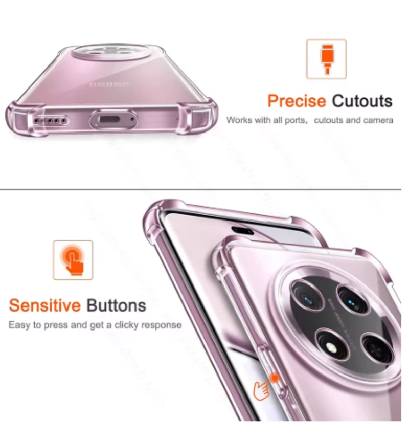 CARCASA PARA HONOR MAGIC7 LITE TRANSPARENTE REFORZADA - 2