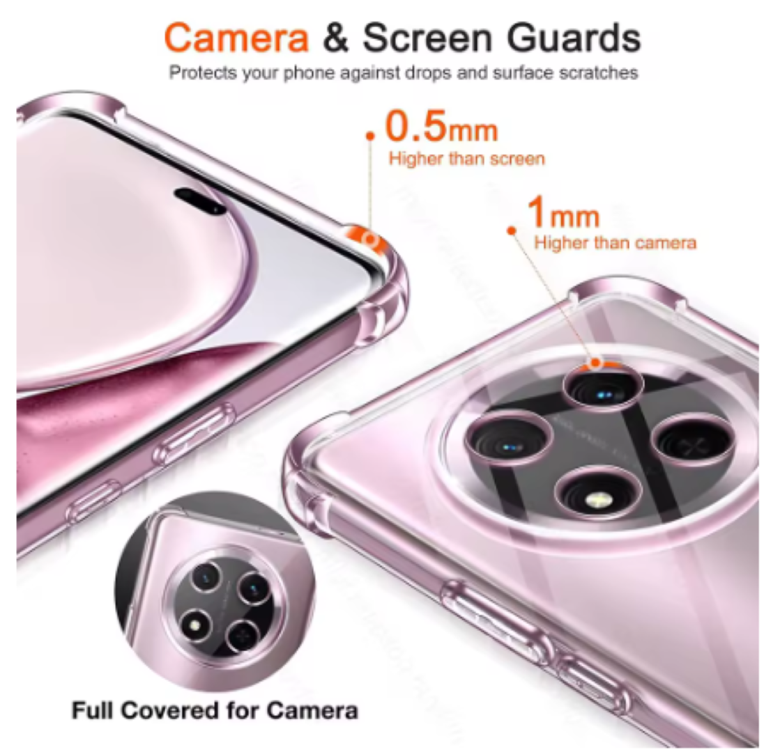 CARCASA PARA HONOR MAGIC7 LITE TRANSPARENTE REFORZADA - 3