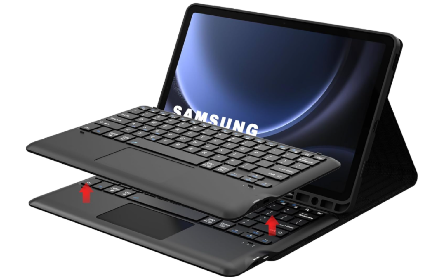 FUNDA CON TECLADO TOUCHPAD NEGRO PARA TABLET S10 FE 10.9 - 2