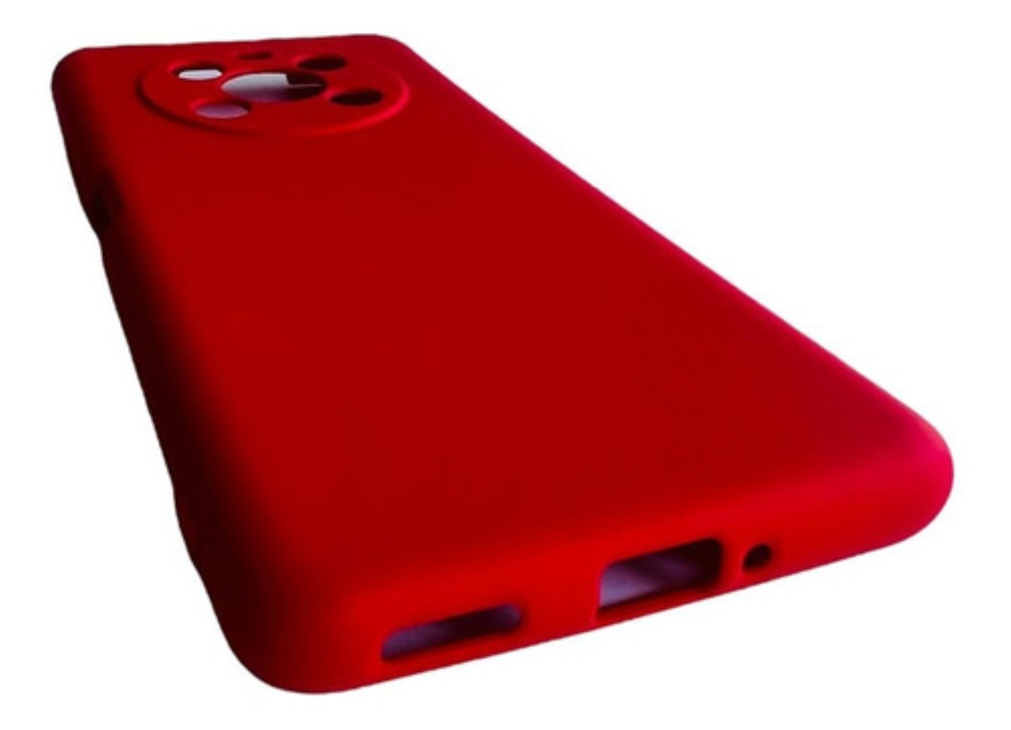 CARCASA FUNDA PARA HONOR X9 SILICONA ROJO - 3