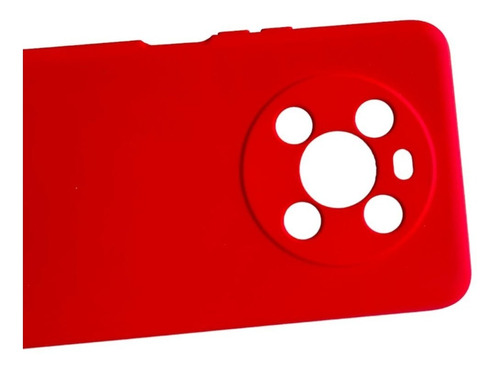 CARCASA FUNDA PARA HONOR X9 SILICONA ROJO - 5