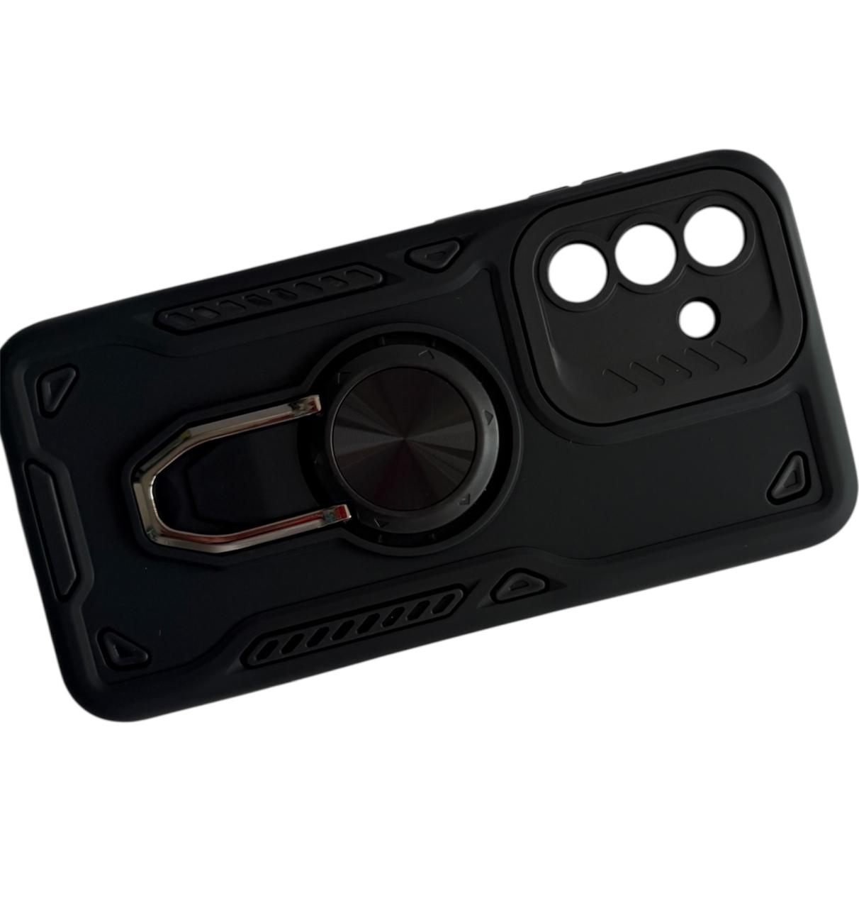 GENÉRICO CARCASA PARA SAMSUNG A56 5G ANTI GOLPES ANILLO NEGRO