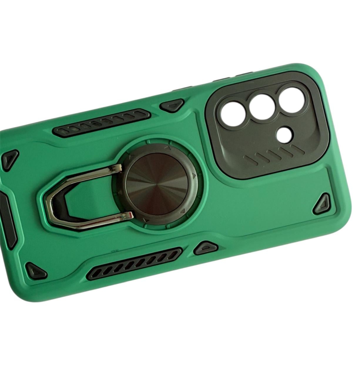 CARCASA PARA SAMSUNG A16 5G ANTI GOLPES ANILLO VERDE - 1