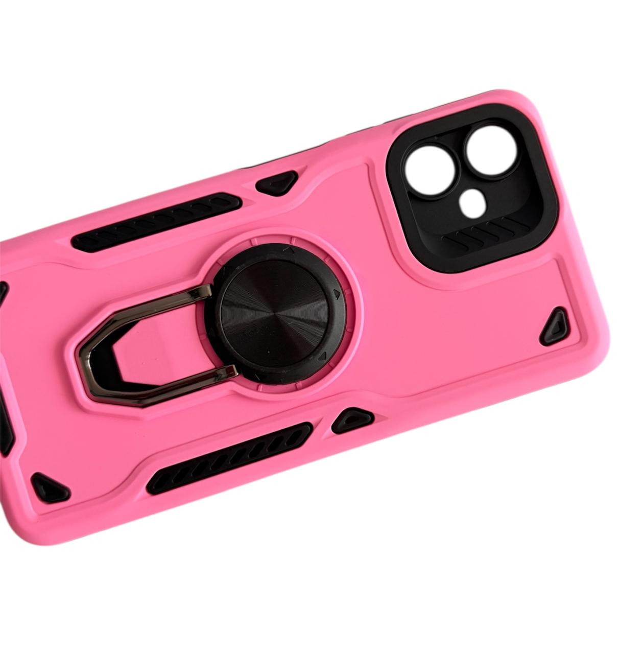 CARCASA PARA SAMSUNG A06 5G ANTI GOLPES ANILLO ROSADO - 1