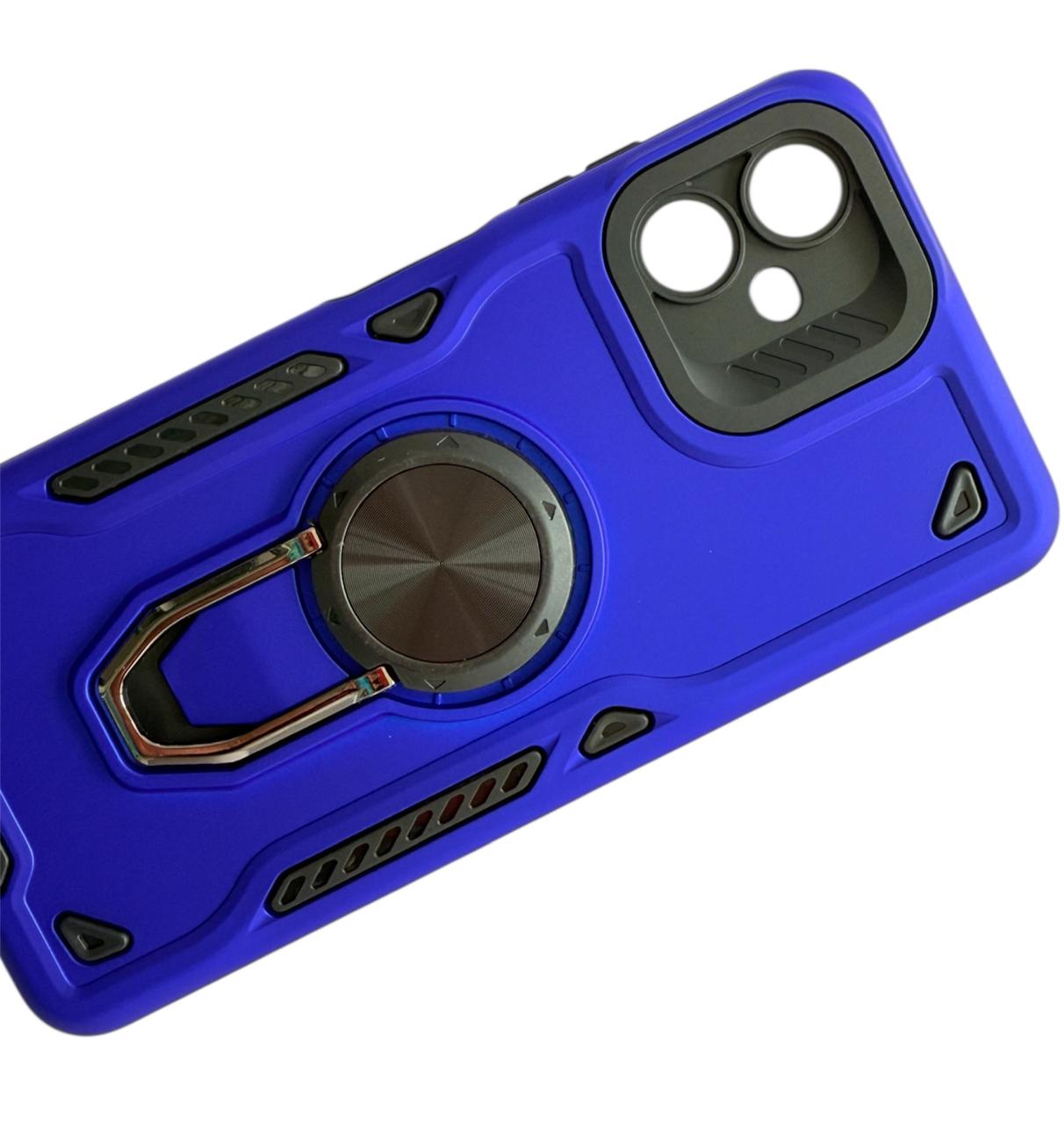 GENÉRICO CARCASA PARA SAMSUNG A06 5G ANTI GOLPES ANILLO AZUL