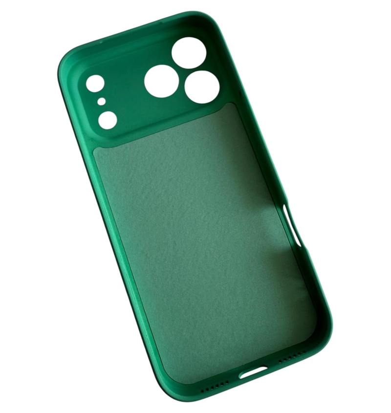CARCASA FUNDA PARA IPHONE 17 PRO MAX SILICONA TURQUESA - 2