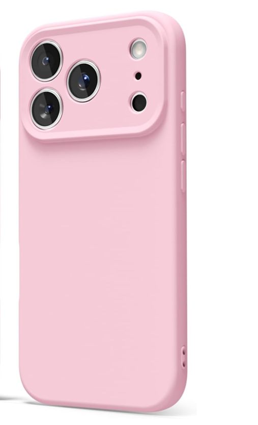 CARCASA FUNDA PARA IPHONE 17 PRO SILICONA ROSADO - 5
