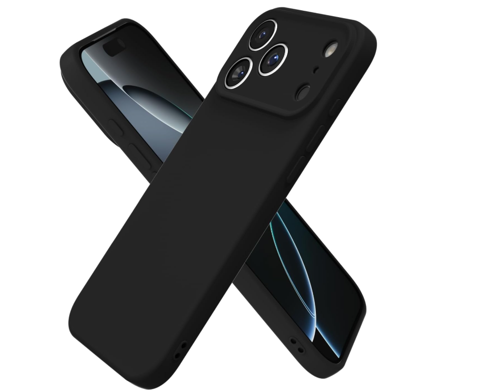 GENÉRICO CARCASA FUNDA PARA IPHONE 17 PRO SILICONA NEGRO
