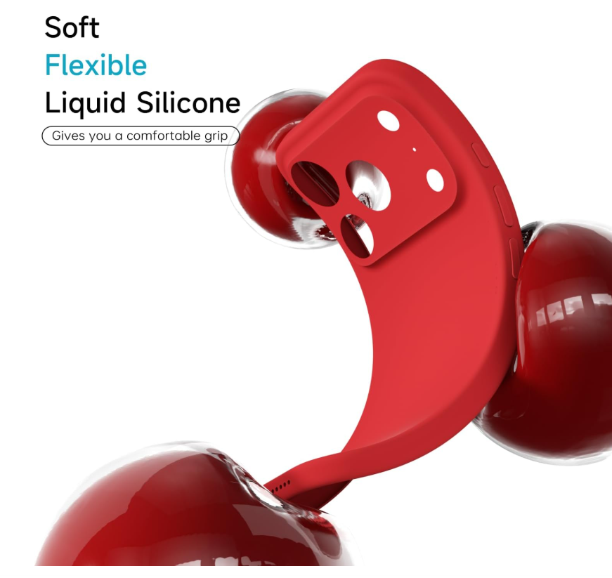 CARCASA FUNDA PARA IPHONE 17 PRO SILICONA ROJO - 3