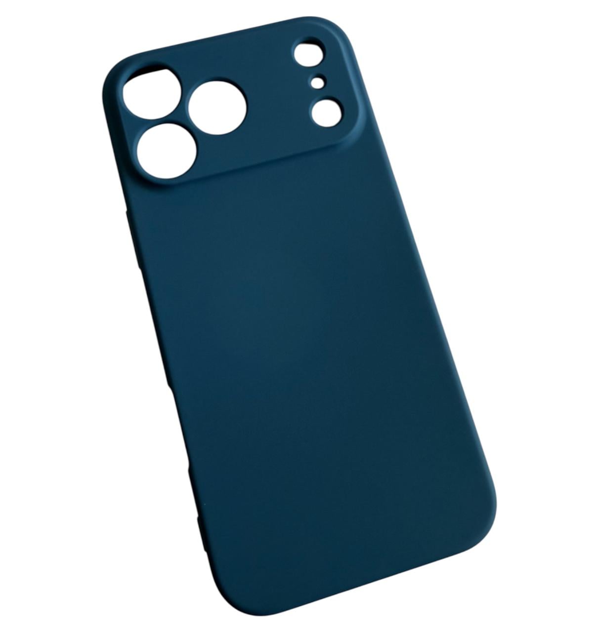 GENÉRICO CARCASA FUNDA PARA IPHONE 17 PRO SILICONA AZUL