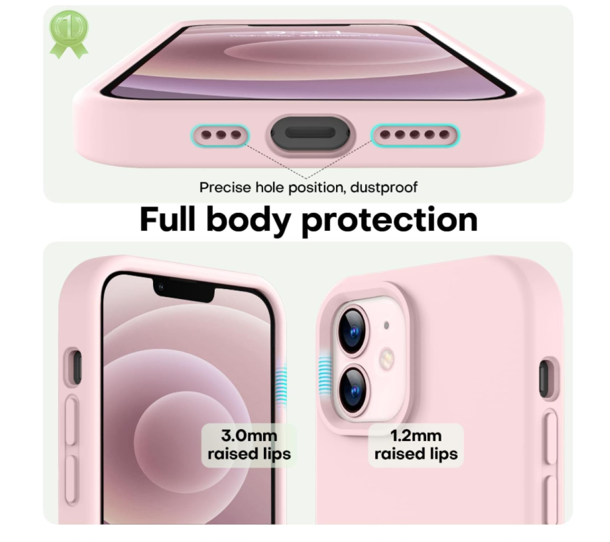 CARCASA FUNDA PARA IPHONE 17 SILICONA ROSADO - 2