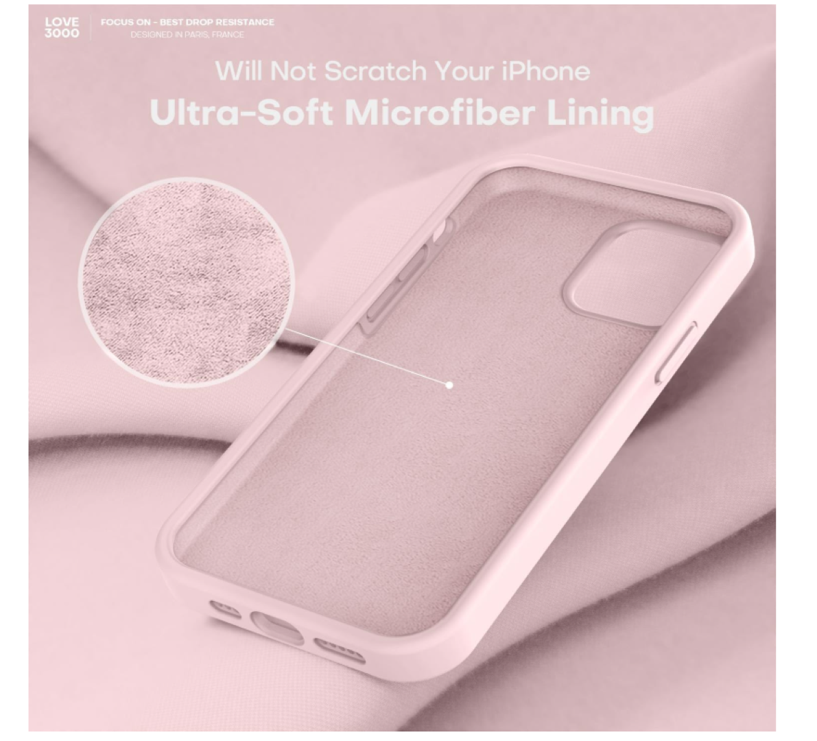 CARCASA FUNDA PARA IPHONE 17 SILICONA ROSADO - 3