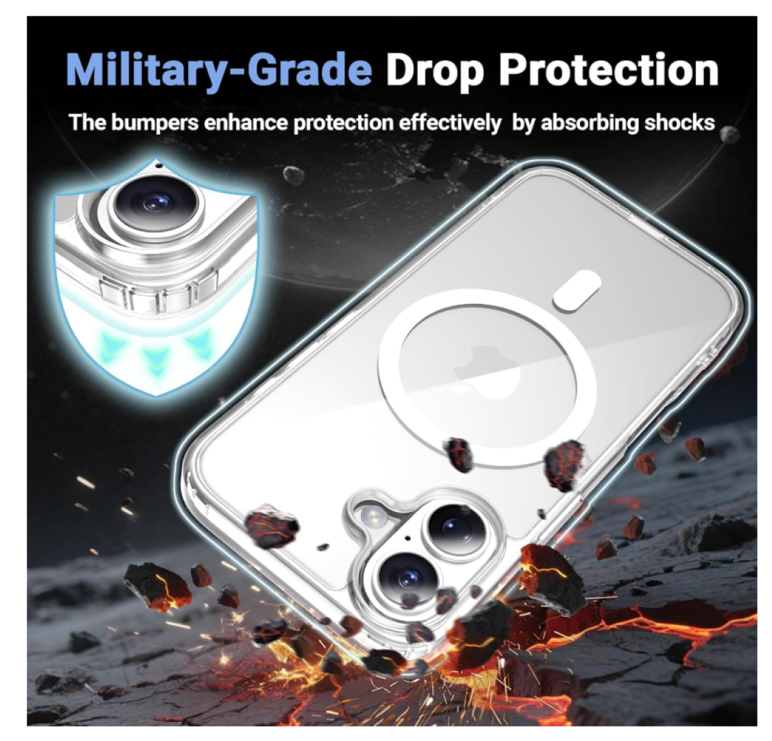 CARCASA PARA IPHONE 17 TRANSPARENTE MAGSAFE - 2