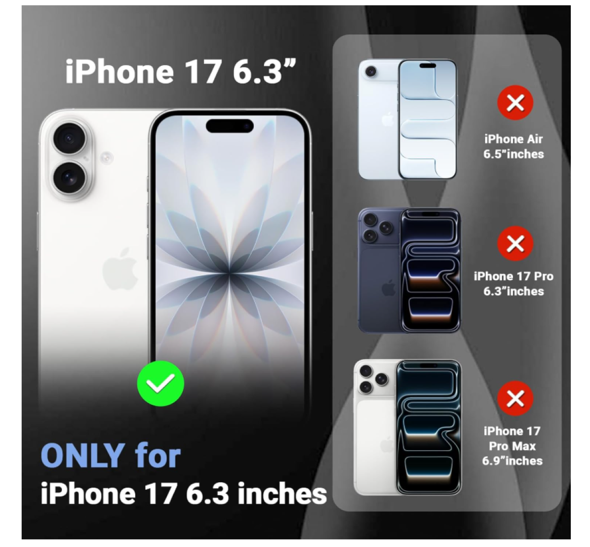 CARCASA PARA IPHONE 17 TRANSPARENTE MAGSAFE - 5