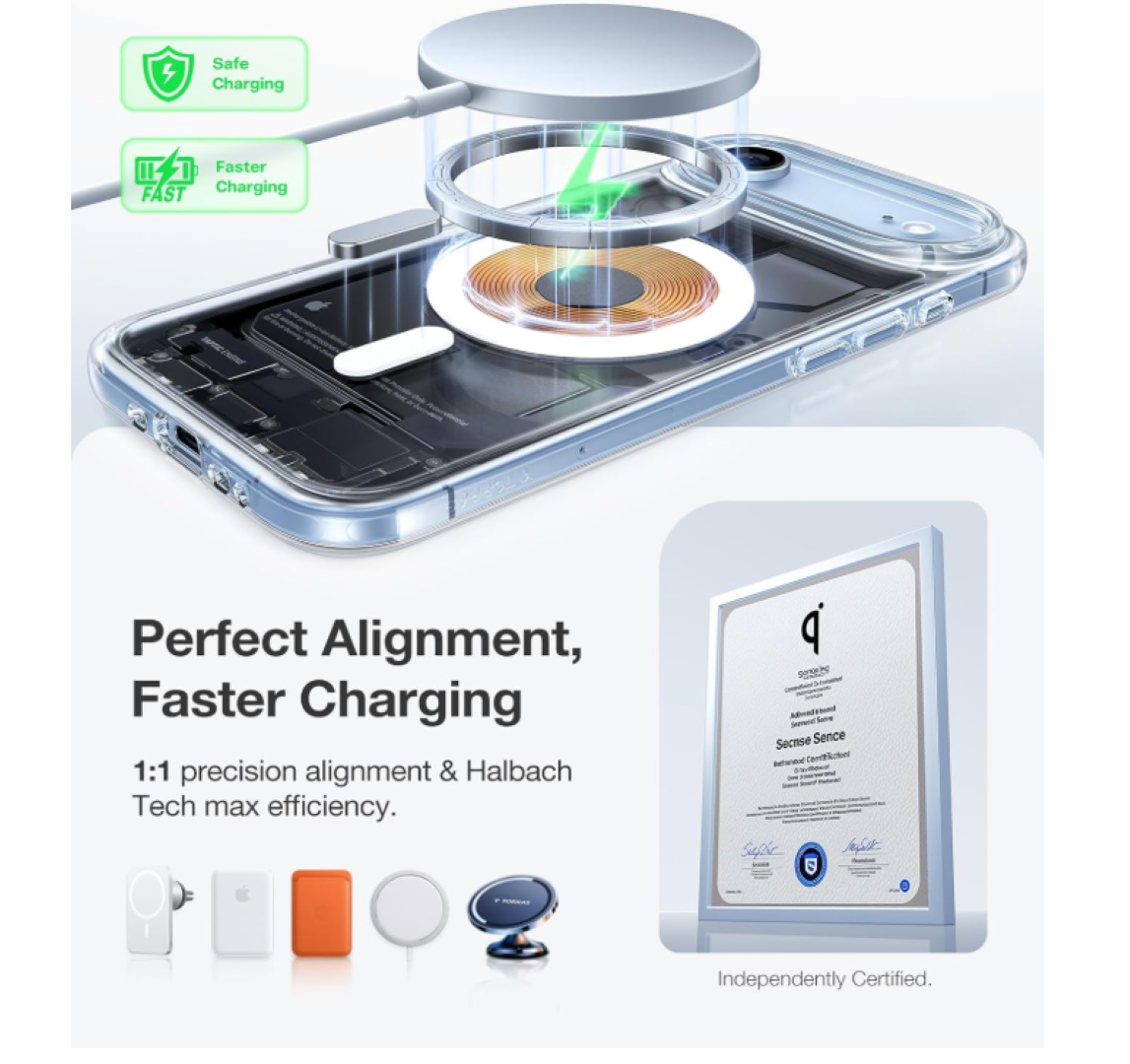 CARCASA PARA IPHONE 17 AIR TRANSPARENTE MAGSAFE - 2