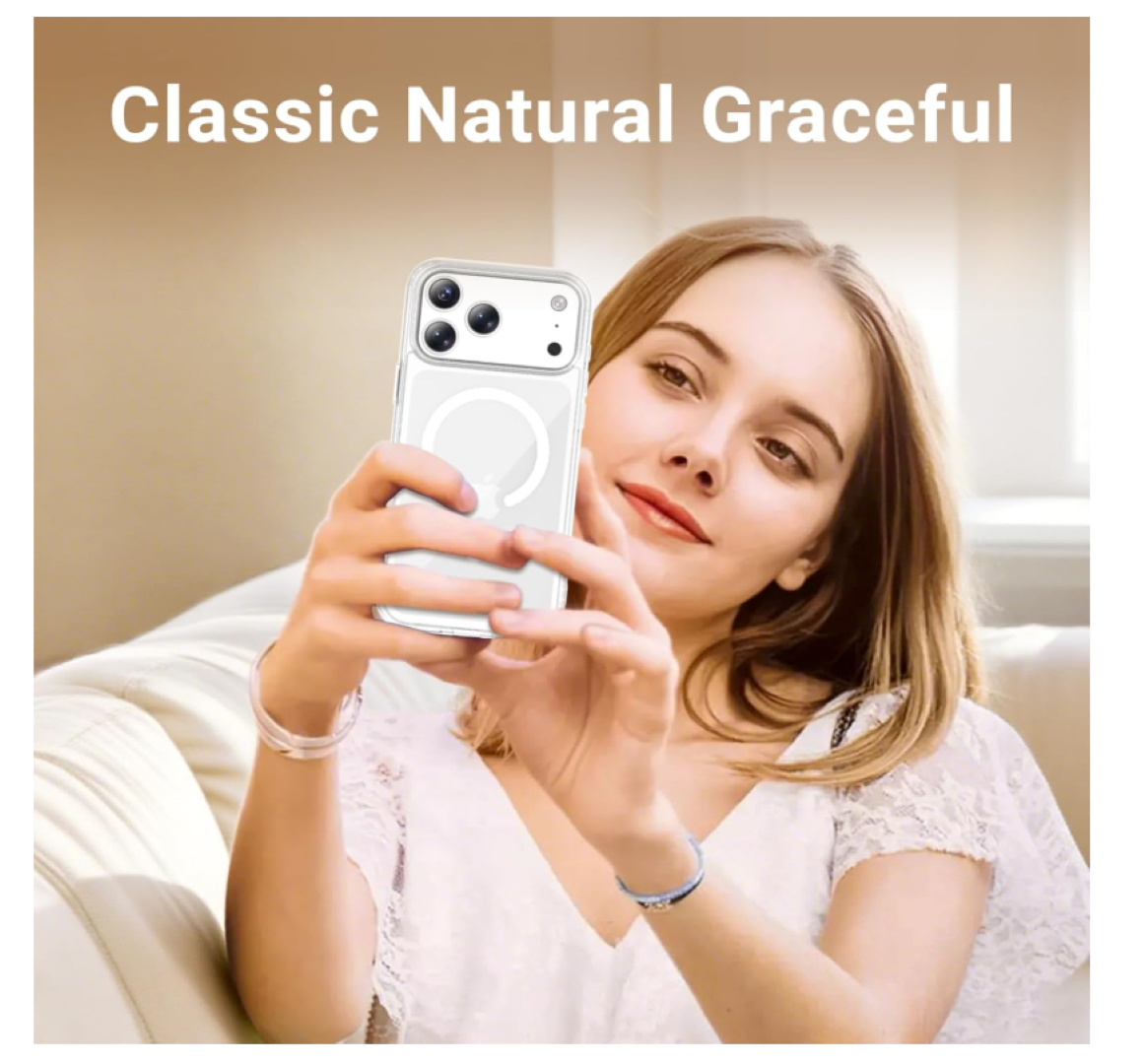 CARCASA PARA IPHONE 17 PRO TRANSPARENTE MAGSAFE - 2