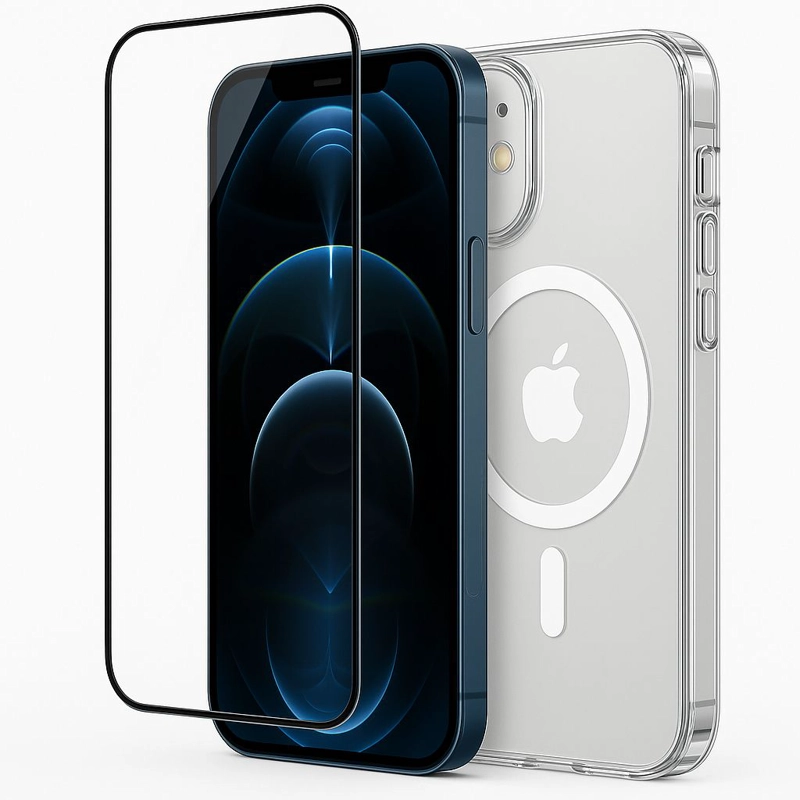 GENÉRICO CARCASA PARA IPHONE 17 PRO MAX TRANSPARENTE MAGSAFE + MICA