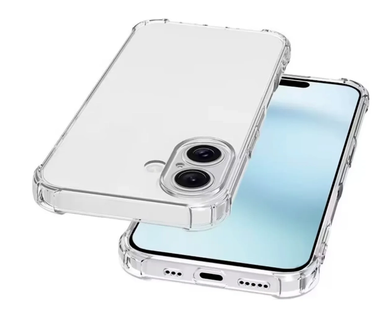 CARCASA PARA IPHONE 17 TRANSPARENTE REFORZADA - 2