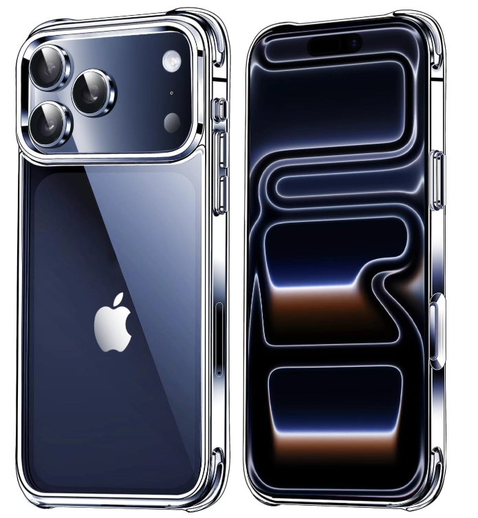 CARCASA PARA IPHONE 17 PRO MAX TRANSPARENTE REFORZADA + MICA - 3