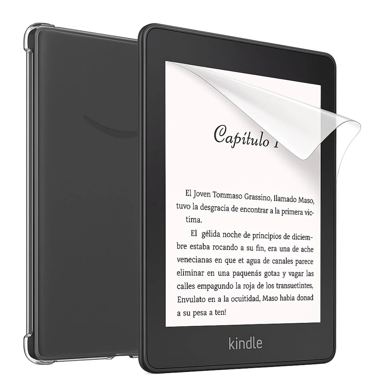 FUNDA TRANSPARENTE PARA KINDLE PAPERWHITE 12TH 2024 7 + MICA - 2