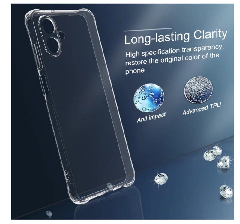 CARCASA PARA SAMSUNG A07 TRANSPARENTE REFORZADA - 3