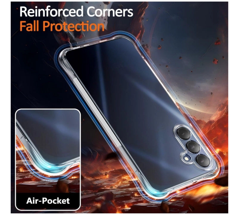 CARCASA PARA SAMSUNG A17 5G TRANSPARENTE REFORZADA - 5